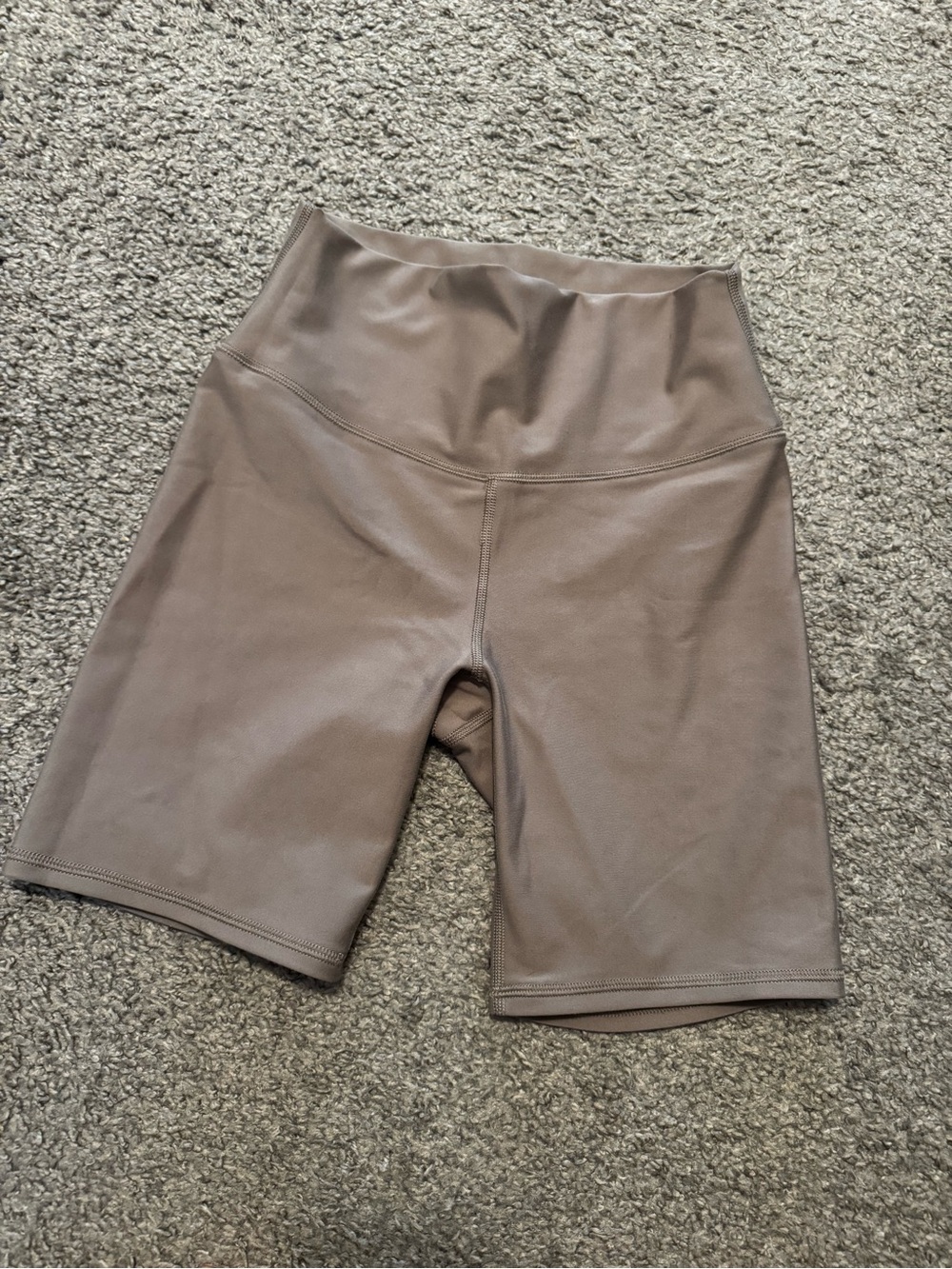 High-Waist Women’s Bike Shorts in Taupe